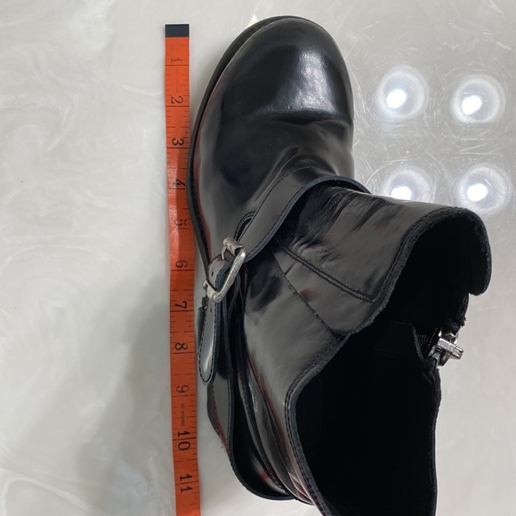 All Saints Jules Biker Boot Womens Size 7/40. Leather, distressed heel, Cool AF - Picture 10 of 11